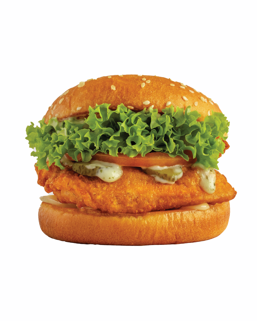 Fried Salmon Burger